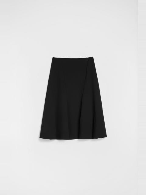Jil Sander Wool Sablé Skirt
