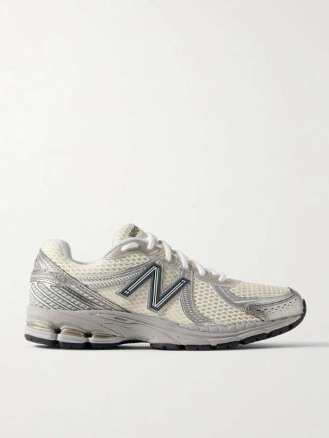 New Balance 860v2 Ceres rubber and leather-trimmed mesh sneakers