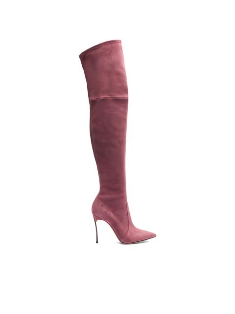 CASADEI 10mm over-the-knee suede boots