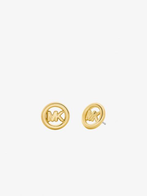 MICHAEL KORS Small Logo Charm Stud Earrings