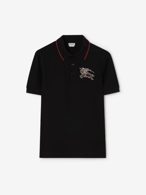 Burberry Heart Knight Cotton Polo Shirt