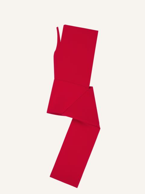 courrèges OBLIQUE CRÊPE DRESS