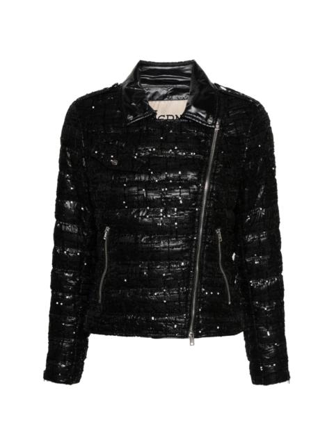 Herno sequin-embellished padded jacket