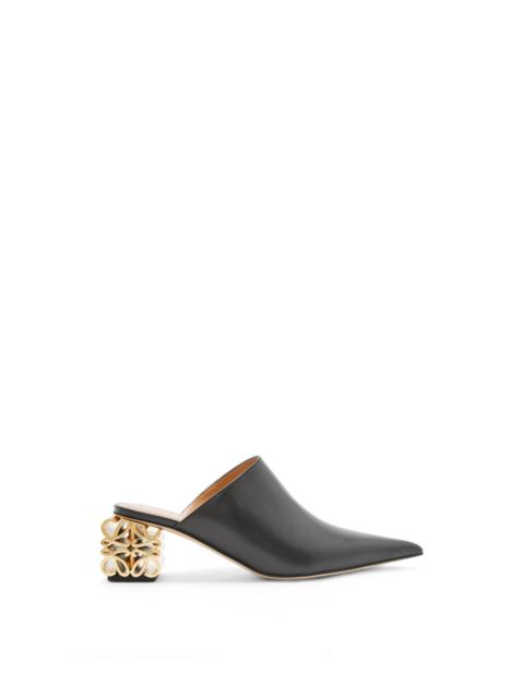 Loewe Anagram heel mule in calfskin