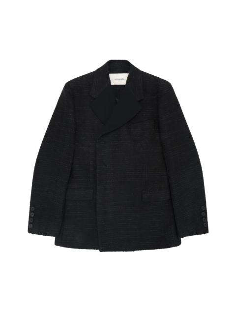 entire studios DUAL TAILORED JACKET TEXTURED BLACK