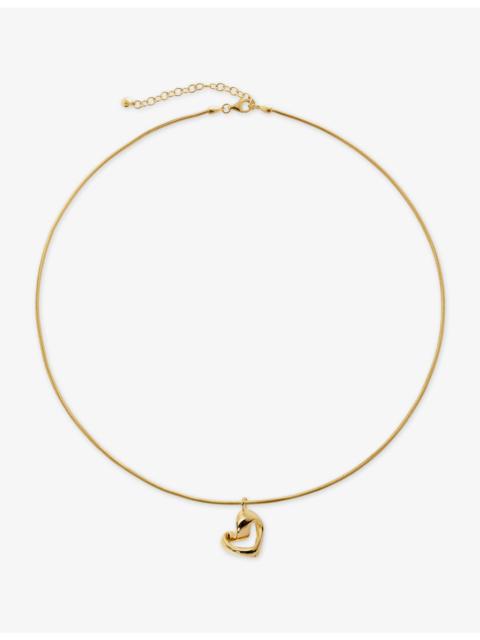MONICA VINADER Infinity Heart 18ct Yellow Gold Vermeil Pendant Necklace