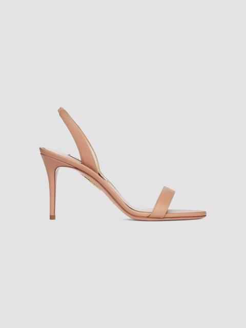 AQUAZZURA Women's So Nude 85MM Leather Sandals - Powder Pink