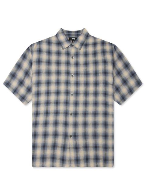 Stüssy LIAM S/S PLAID SHIRT - BLUE