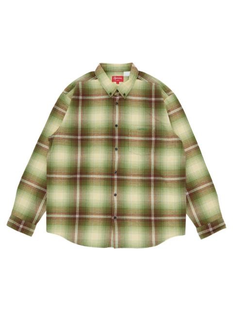 Supreme Shadow Plaid Flannel Shirt 'Green'