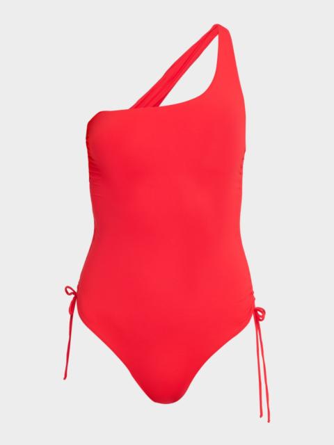 MELISSA ODABASH Polynesia Asymmetric One-Piece Swimsuit