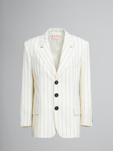 Marni PINSTRIPED FRESCO WOOL BLAZER