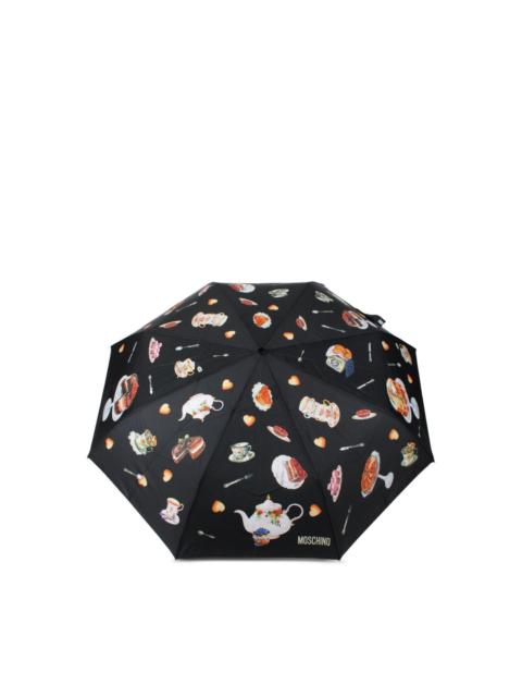 Moschino DESSERT-PATTERNED UMBRELLA