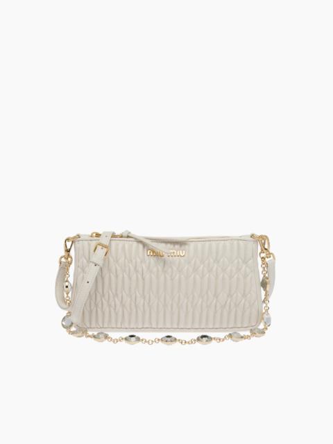 Miu Miu Nappa Crystal mini shoulder bag
