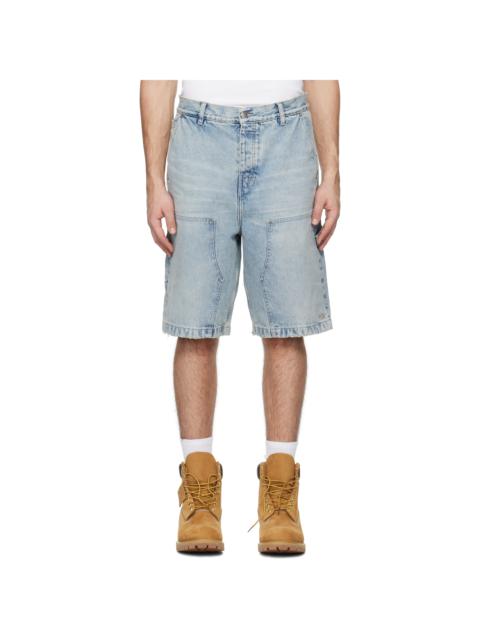 Ksubi Blue MAXX Operator Champagne Denim Shorts