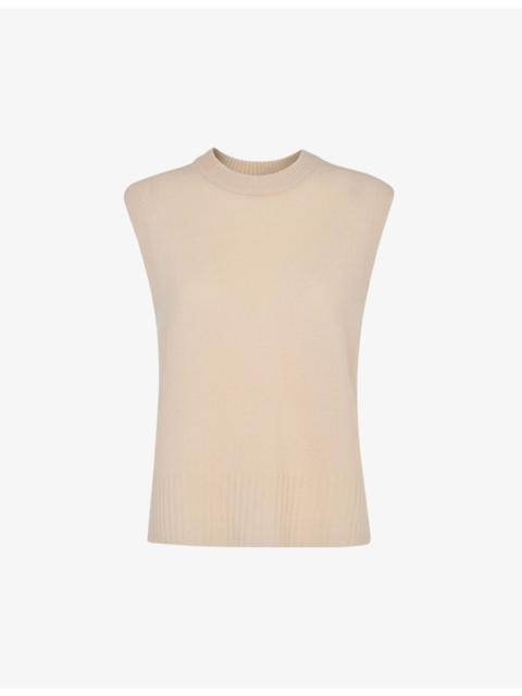 WHISTLES Sleeveless wool tank top