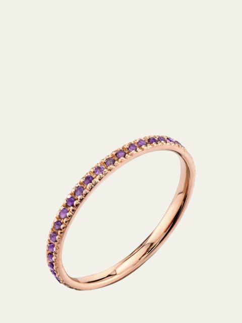 SYDNEY EVAN Under the Sea 14K Yellow Gold & Amethyst Eternity Ring