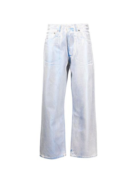 Our Legacy Third Cut iridescent foil jeans