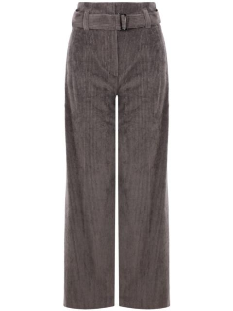 Brunello Cucinelli belted corduroy trousers