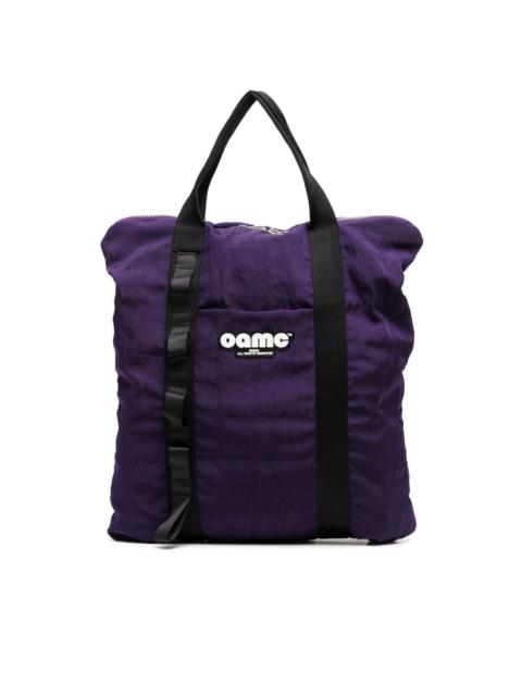 OAMC logo-patch cotton tote bag