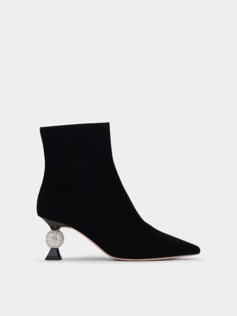 Roger Vivier Vivier Marlène Strass Booties in Velvet