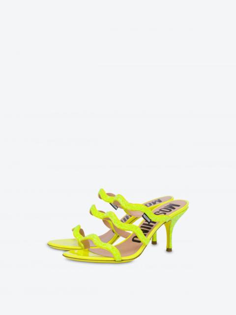 Moschino RIC RAC GLITTER SANDALS