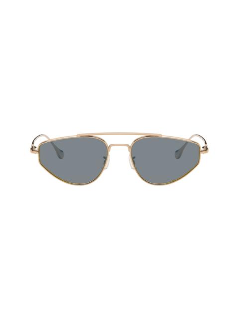 Jil Sander Gold Oliver Peoples 'Edition 5' Aviator Sunglasses