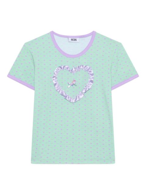 GCDS Polly Pocket heart-print T-shirt