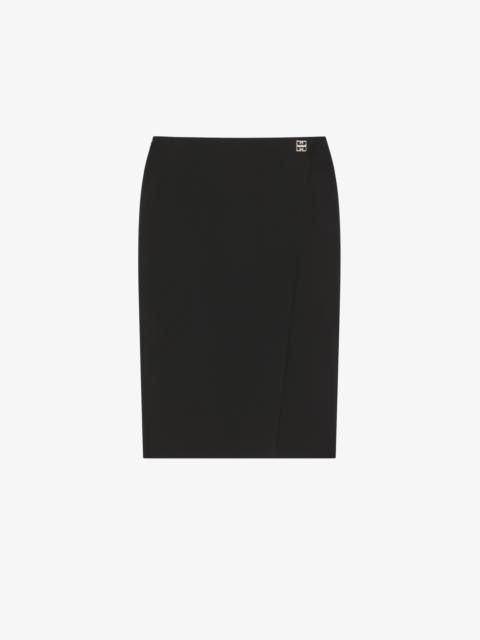 SKIRT IN WOOL WITH 4G DETAIL