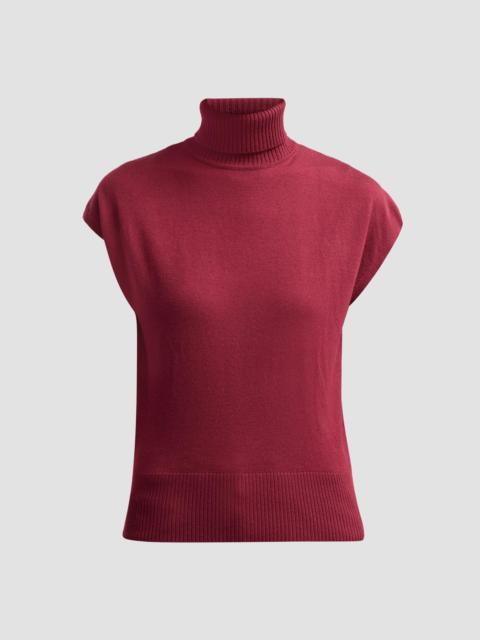 RAMY BROOK Women's Natalie Cap-Sleeve Wool Sweater - Cranberry