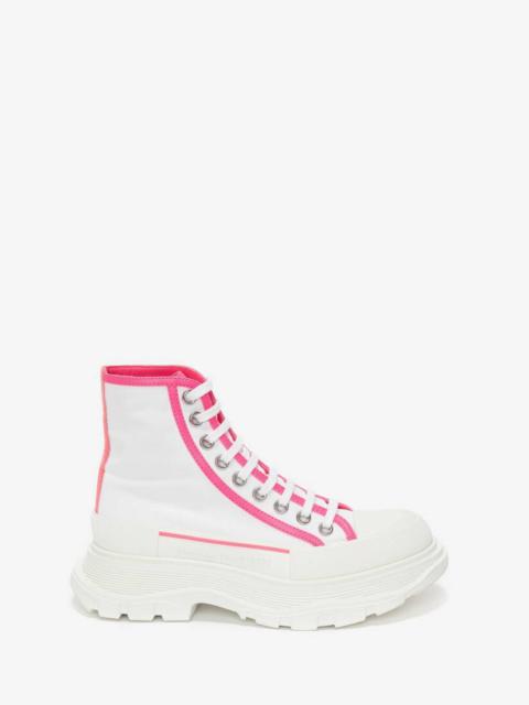 Alexander McQueen Tread Slick Boot in Hot Pink