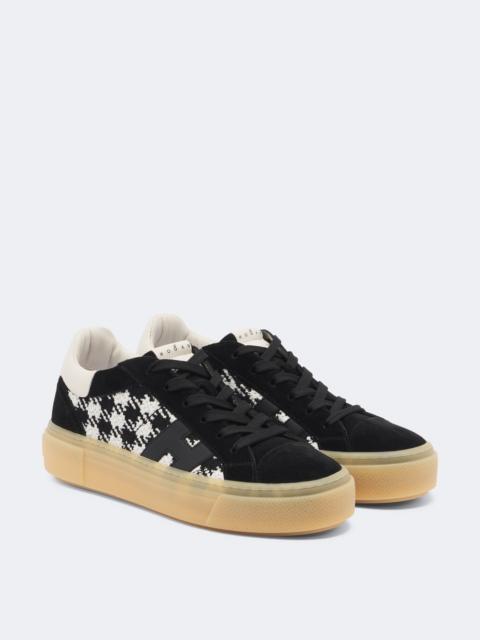 HOGAN Hogan Crosswind suede-trimmed sneakers