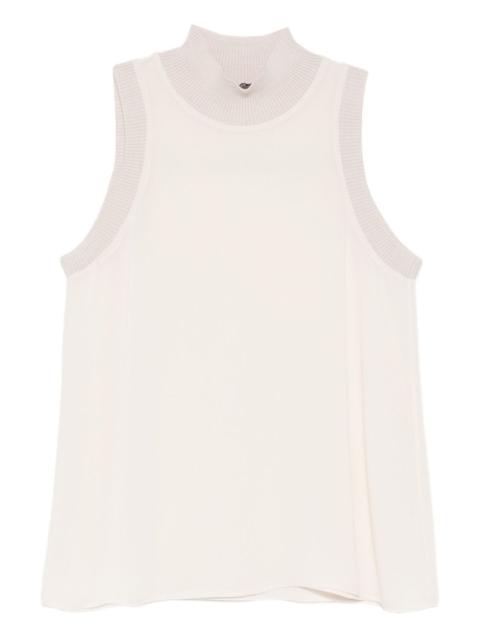 PESERICO ribbed high-neck top