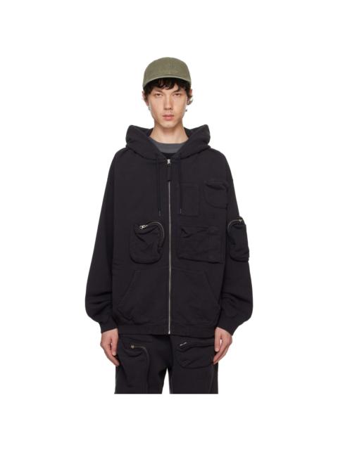 MM6 Maison Margiela Black Pockets Hoodie