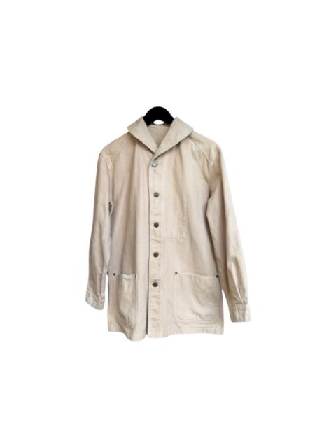 Other brands Vintage US Military Style Shawl Collar Canvas Chore Jacket