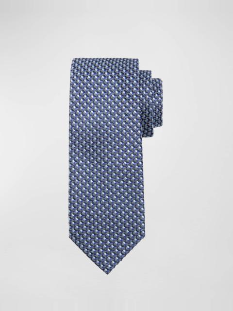 Men's Woven Geometric Silk Tie