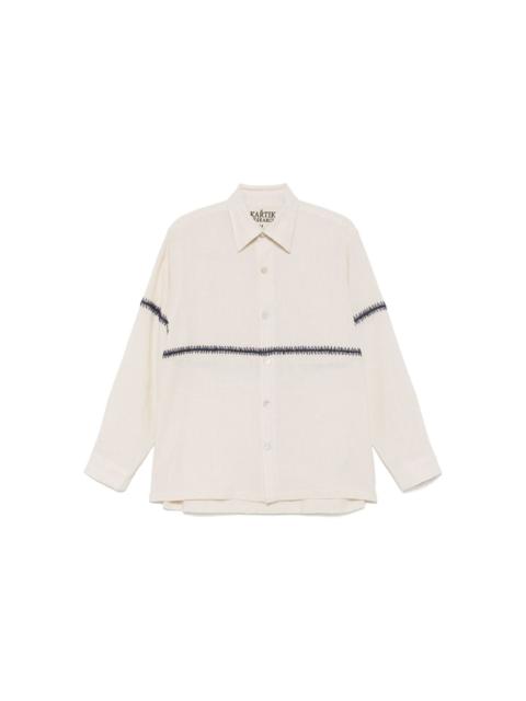KARTIK RESEARCH embroidered shirt