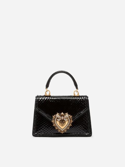 Dolce & Gabbana Small Devotion bag in python skin