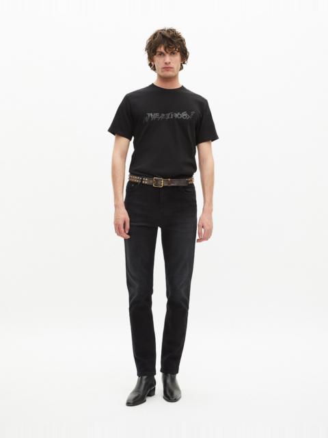 The Kooples MEN'S BLACK WHAT IS T-SHIRT