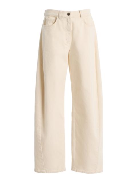 Another Tomorrow Denim Pants off-white