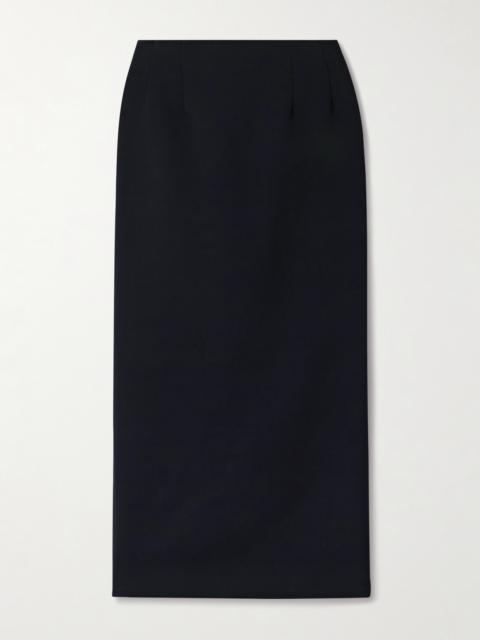 The Row Talor Wool Midi Skirt
