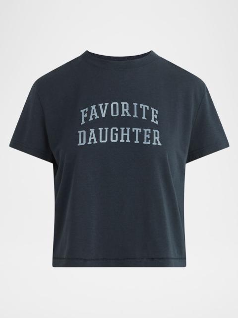 Favorite Daughter Cropped Collegiate T-Shirt