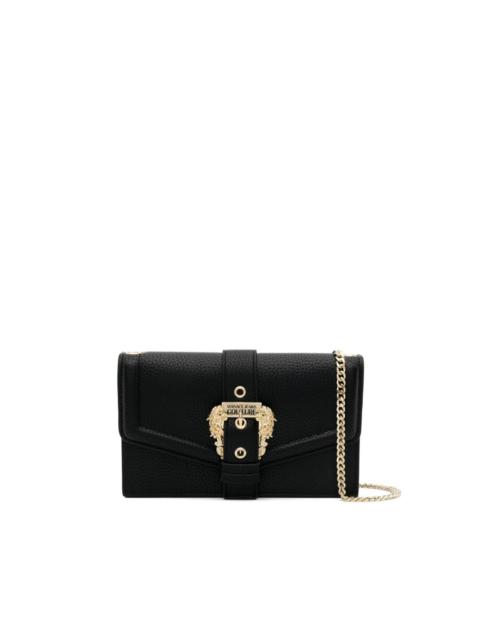 VERSACE JEANS COUTURE Baroque buckle faux-leather crossbody bag