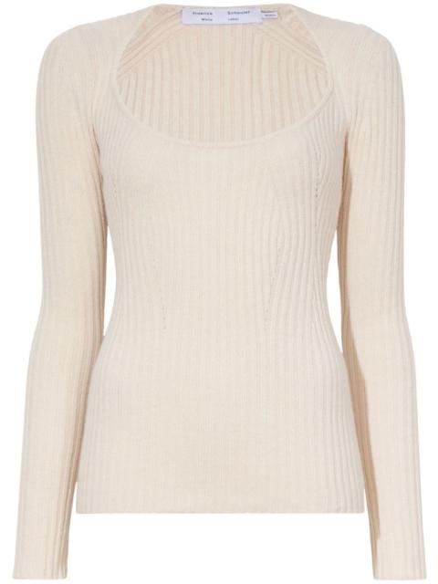 Proenza Schouler Plated ribbed-knit jumper
