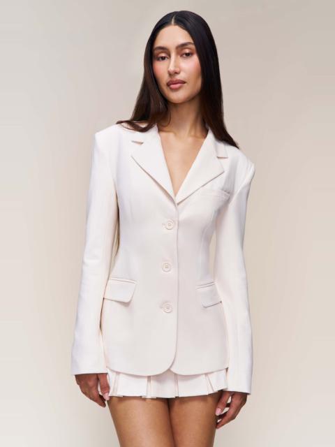GUIZIO Guizio Eden Fitted Blazer in Ivory