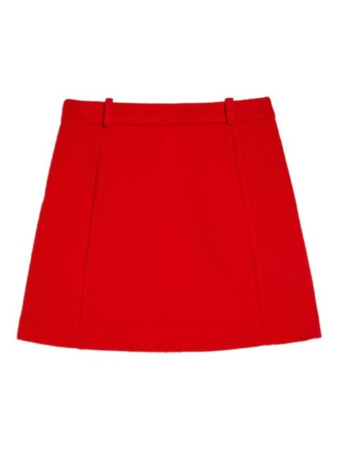 Jil Sander wool mini skirt