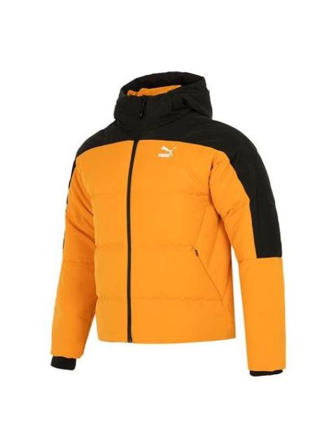 PUMA PUMA Colorblock Padded Down Jacket 'Orange' 537685-66