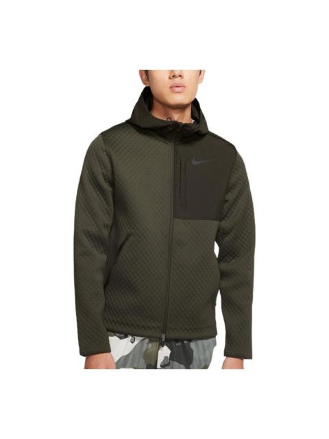 Nike padded hooded logo jacket 'Olive' BV3999-355