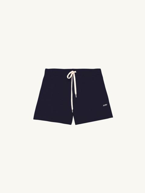 AUTRY EMBROIDERED LOGO SHORTS WOMAN