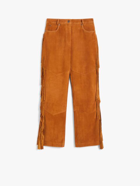 WEEKEND Max Mara OVADA Flared suede trousers