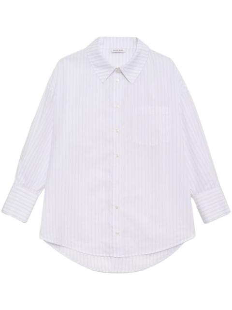 ANINE BING Mika striped shirt